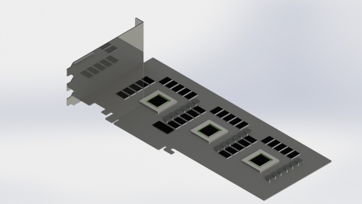 SabreImortalX3极端空气冷却器版三个GTX980gpu的单个pcb缩略图